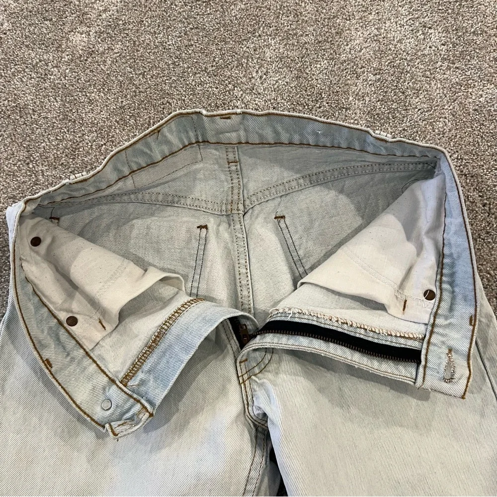 VTG Levi's Blue Jeans Mens 31x32 Orange Tab Vintage Light Wash USA Vintage Levi